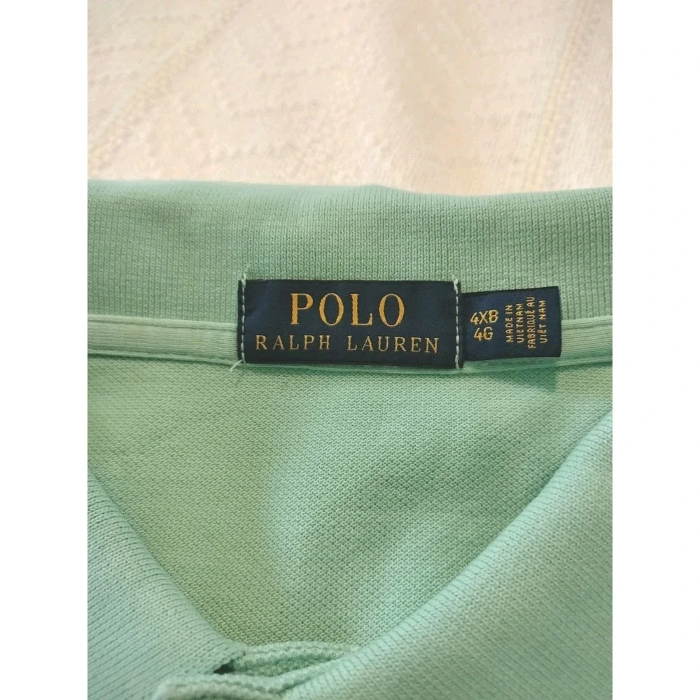 NWT Ralph Lauren Polo Shirt Men's 4XB Classic Fit Green Short Sleeve Cotton